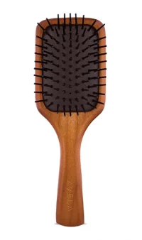 AVEDA Wooden Paddle Brush – Mini   (size = 7.6″ x 2.5″)